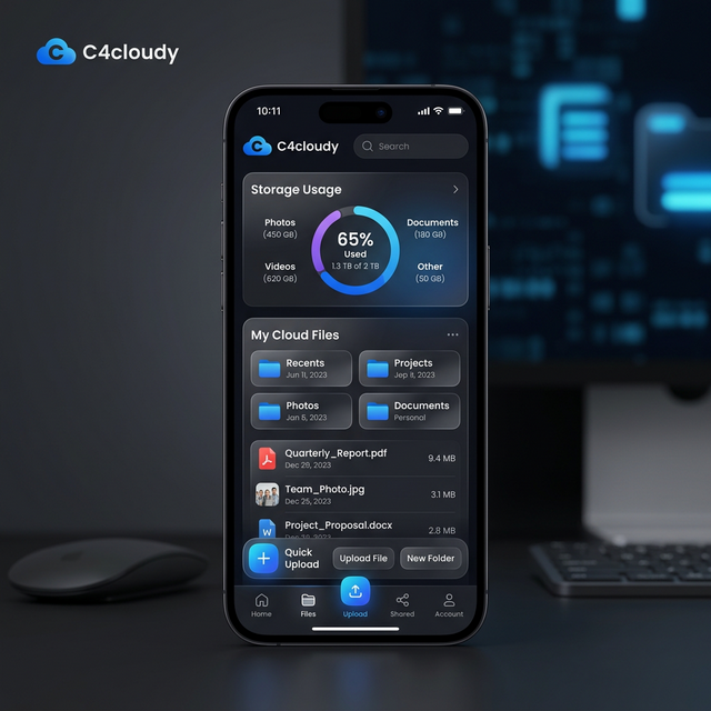 C4cloudy App Mockup